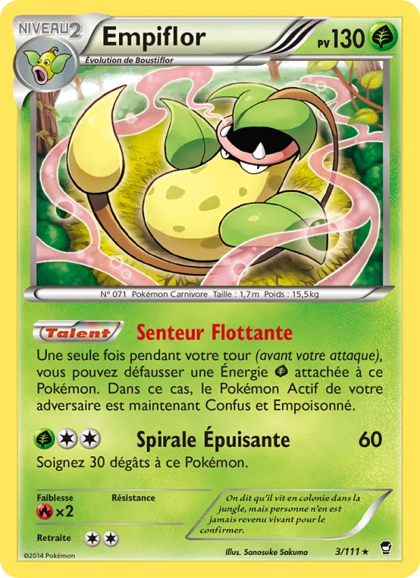 Empiflor — Carte Pokémon 3 Poings Furieux