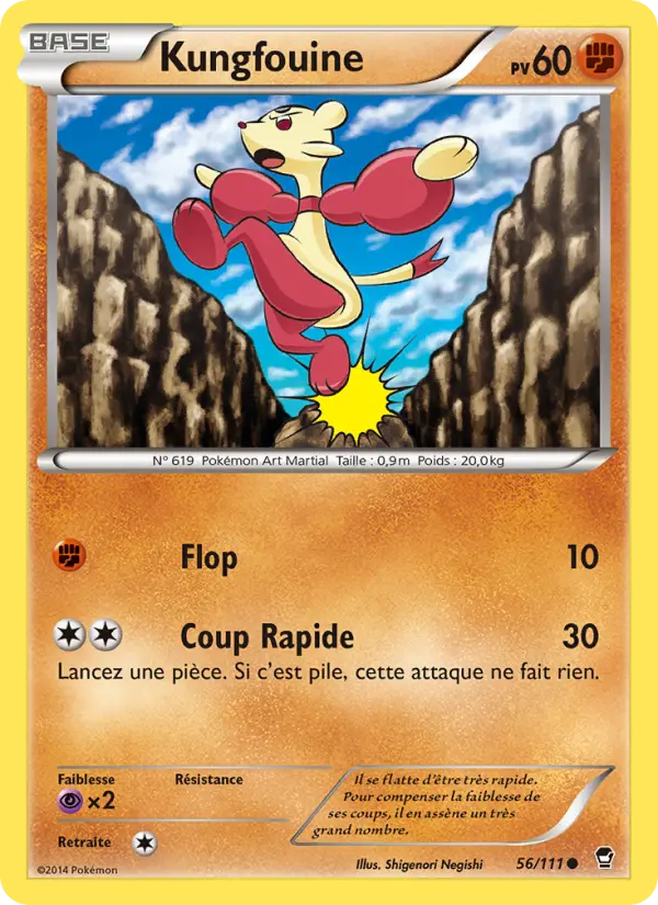 Kungfouine — Carte Pokémon 56 Poings Furieux