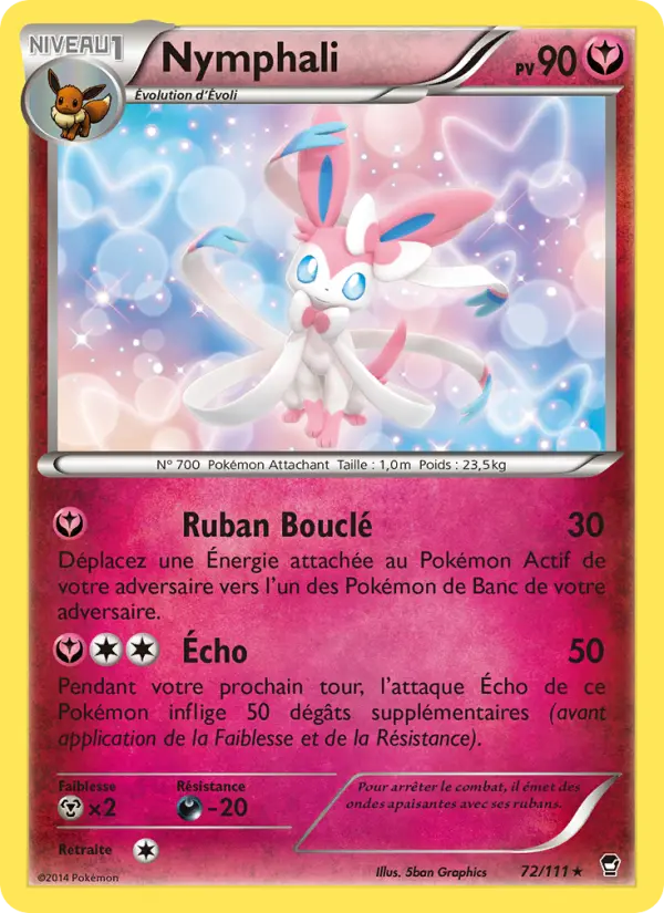 Nymphali — Carte Pokémon 72 Poings Furieux