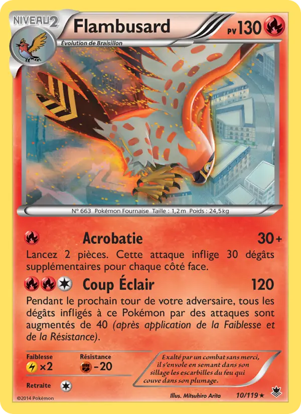 Flambusard — Carte Pokémon 10 Vigueur Spectrale
