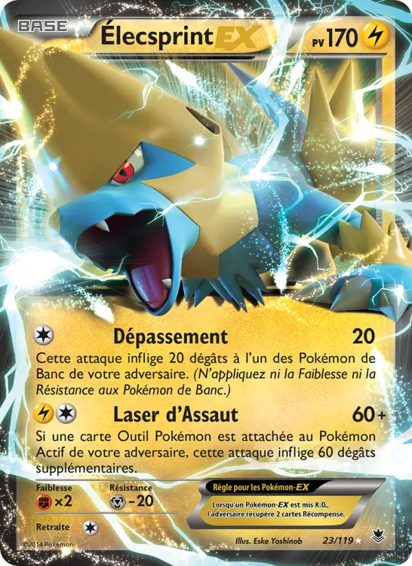 023/119 - Élecsprint EX — Carte Pokémon Vigueur Spectrale 23/119