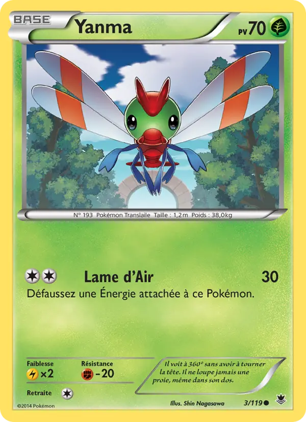 003/119 - Yanma — Carte Pokémon Vigueur Spectrale 3/119