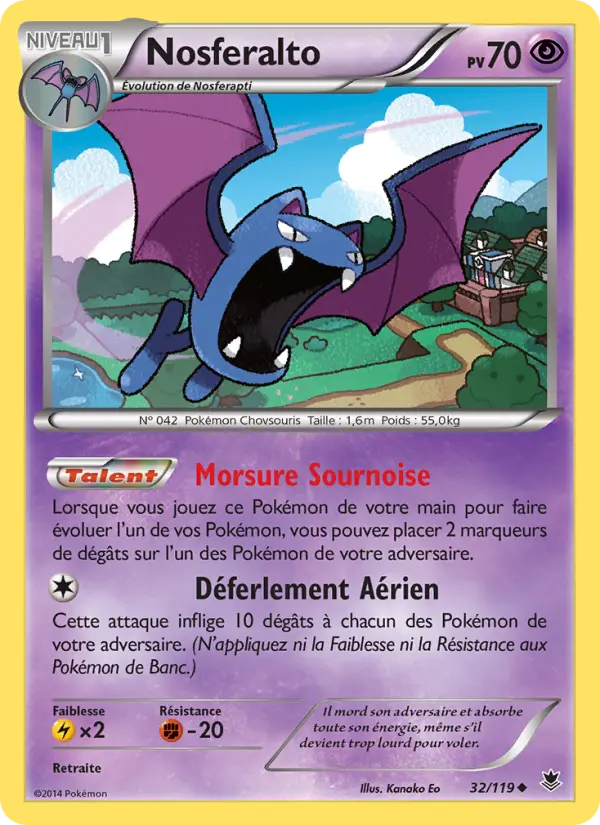 032/119 - Nosferalto — Carte Pokémon Vigueur Spectrale 32/119