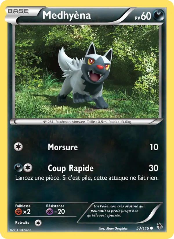 053/119 - Medhyèna — Carte Pokémon Vigueur Spectrale 53/119