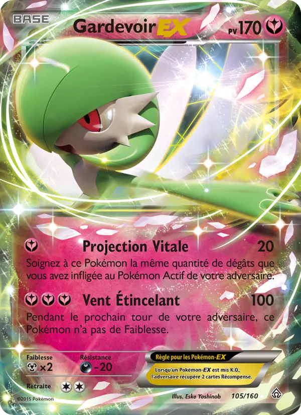 105/160 - Gardevoir EX — Carte Pokémon Primo-Choc 105/160