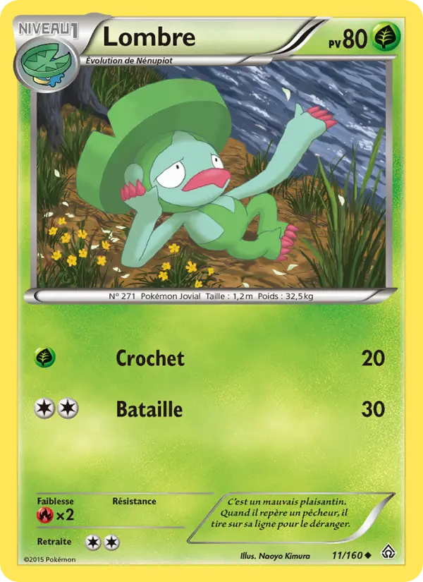 Lombre — Carte Pokémon 11 Primo-Choc