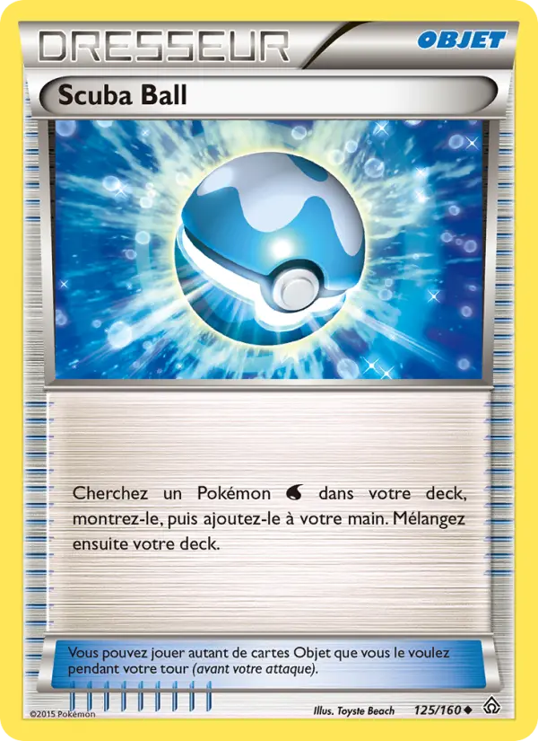 125/160 - Scuba Ball — Carte Pokémon Primo-Choc 125/160