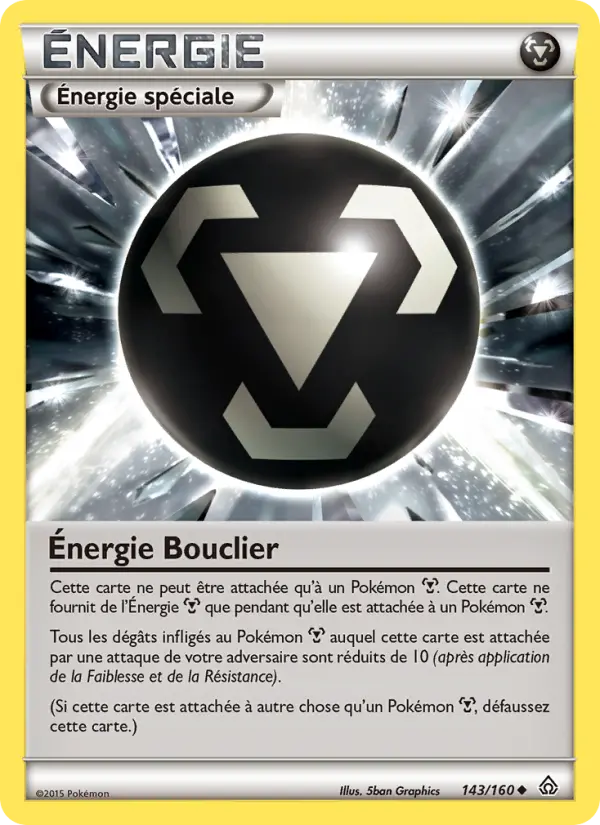 143/160 - Énergie Bouclier — Carte Pokémon Primo-Choc 143/160