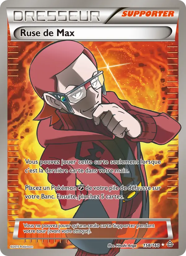 158/160 - Ruse de Max — Carte Pokémon Primo-Choc 158/160