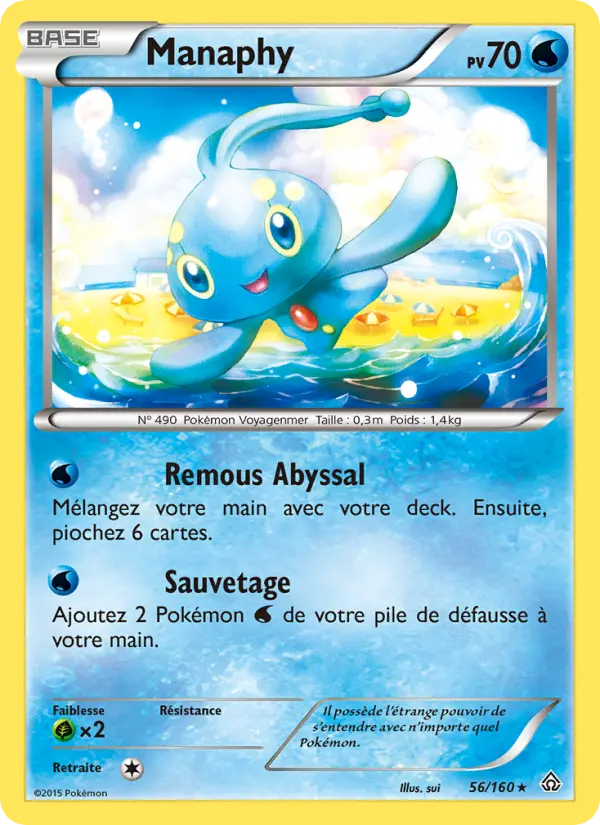 Manaphy — Carte Pokémon 56 Primo-Choc