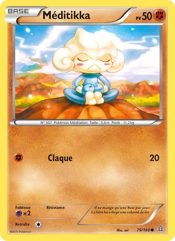 Méditikka — Carte Pokémon 79 Primo-Choc