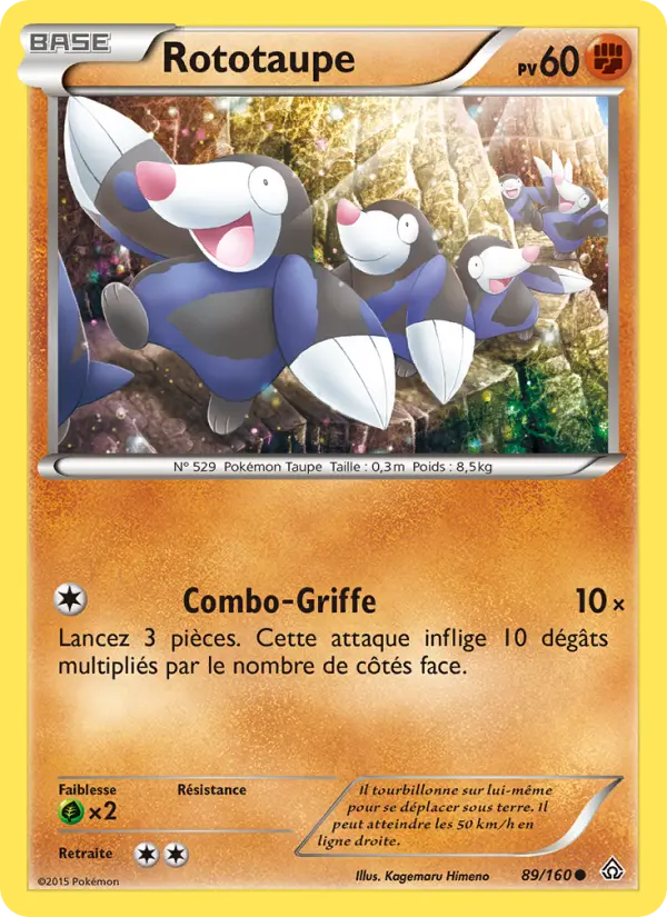 Rototaupe — Carte Pokémon 89 Primo-Choc