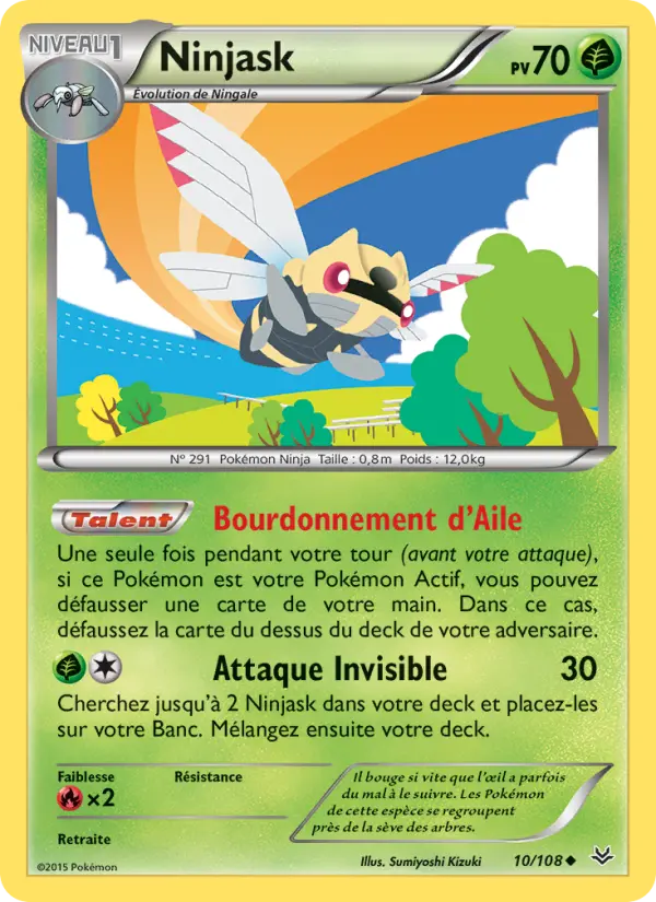 Ninjask — Carte Pokémon 10 Ciel Rugissant