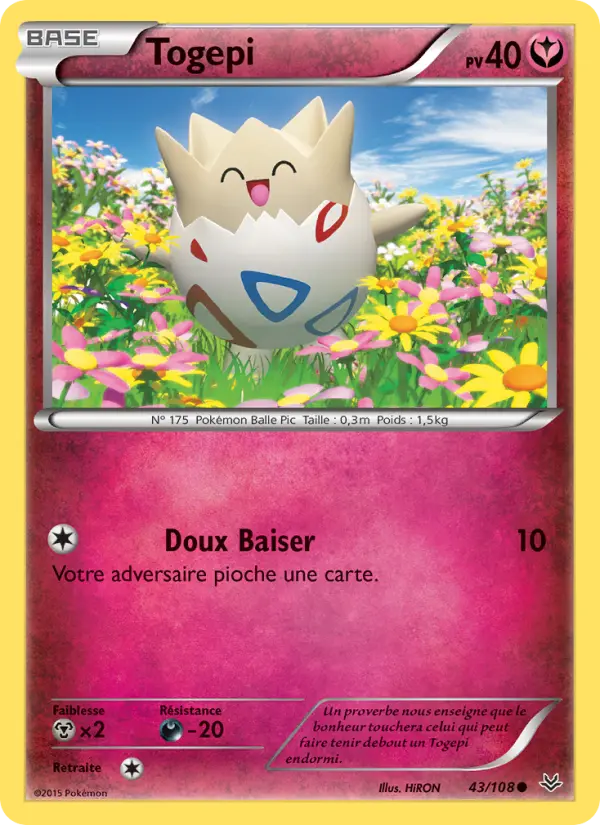 043/108 - Togepi — Carte Pokémon Ciel Rugissant 43/108