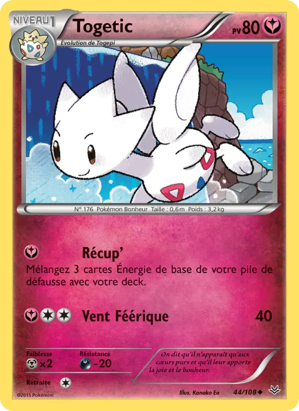 044/108 - Togetic — Carte Pokémon Ciel Rugissant 44/108