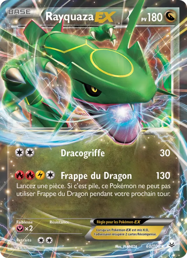 Rayquaza EX — Carte Pokémon 60 Ciel Rugissant