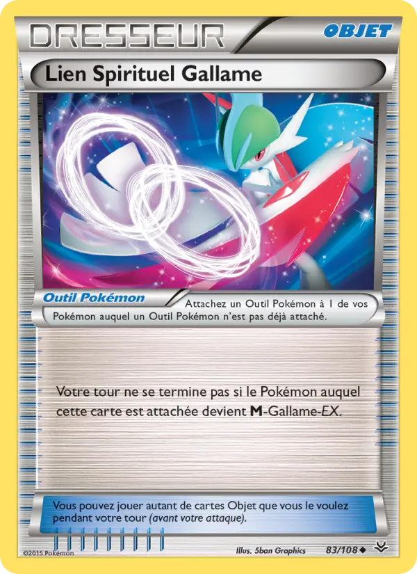 083/108 - Lien Spirituel Gallame — Carte Pokémon Ciel Rugissant 83/108