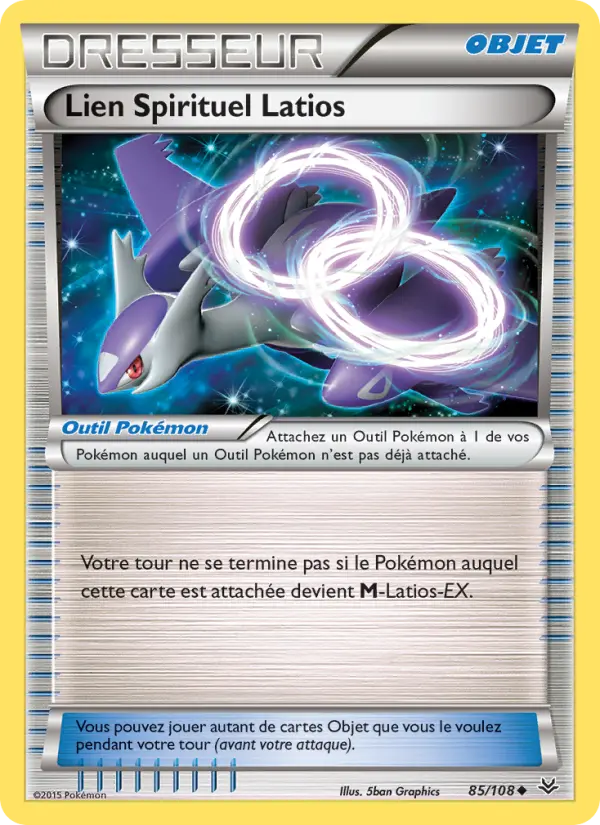 085/108 - Lien Spirituel Latios — Carte Pokémon Ciel Rugissant 85/108