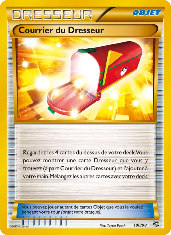 100/098 - Courrier du Dresseur — Carte Pokémon Origines Antiques 100/98