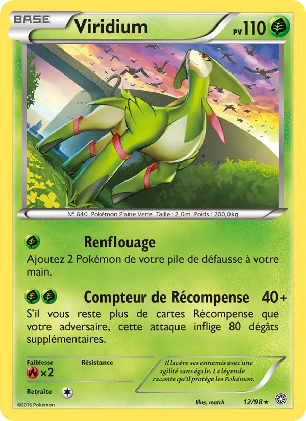 012/098 - Viridium — Carte Pokémon Origines Antiques 12/98