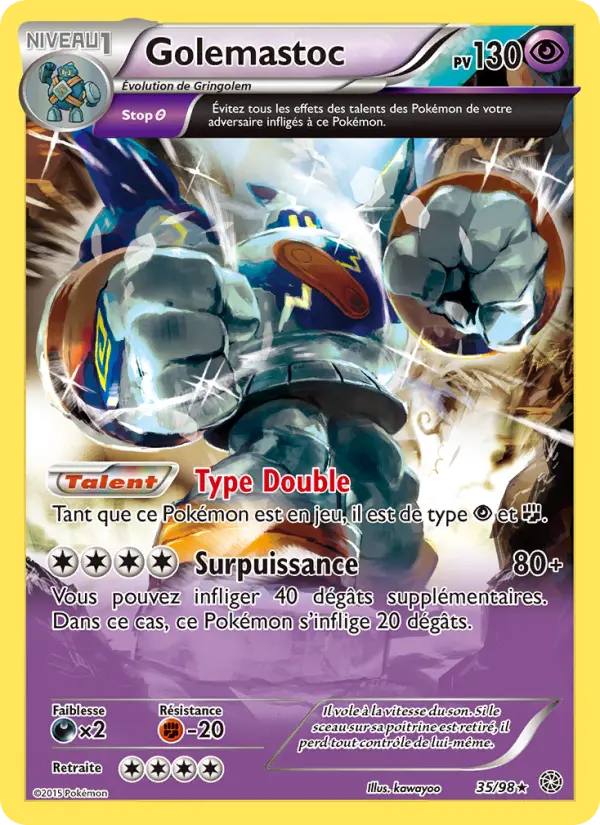 Golemastoc — Carte Pokémon 35 Origines Antiques