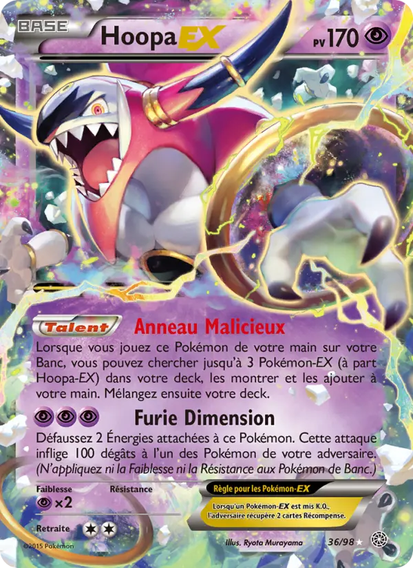 Hoopa EX — Carte Pokémon 36 Origines Antiques