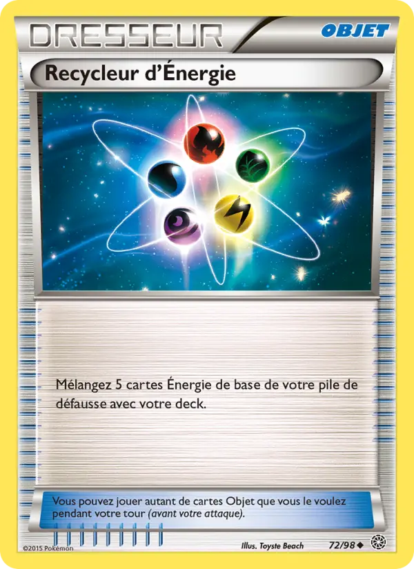 072/098 - Recycleur d'Énergie — Carte Pokémon Origines Antiques 72/98