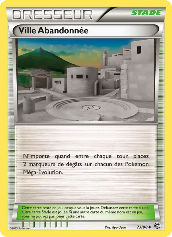 073/098 - Ville Abandonnée — Carte Pokémon Origines Antiques 73/98