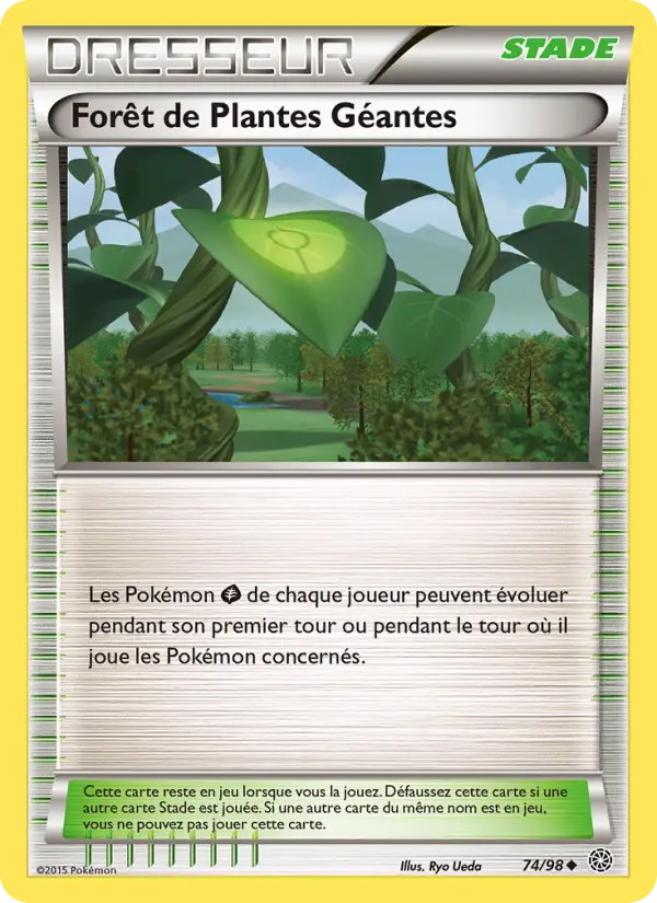 074/098 - Forêt de Plantes Géantes — Carte Pokémon Origines Antiques 74/98