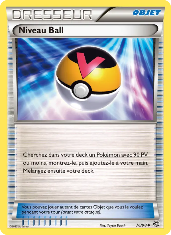 076/098 - Niveau Ball — Carte Pokémon Origines Antiques 76/98