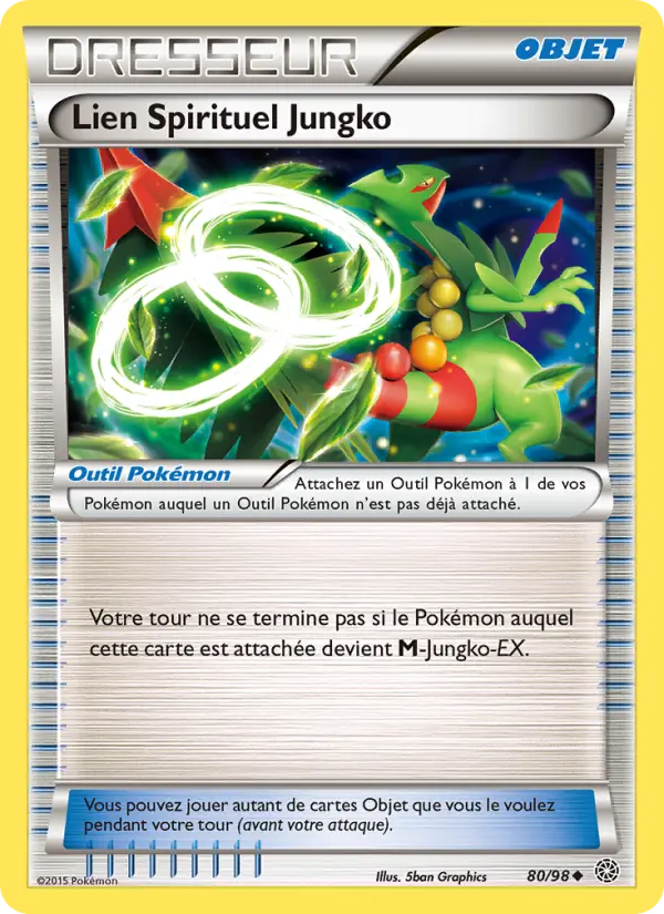 080/098 - Lien Spirituel Jungko — Carte Pokémon Origines Antiques 80/98