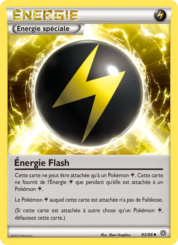 083/098 - Énergie Flash — Carte Pokémon Origines Antiques 83/98
