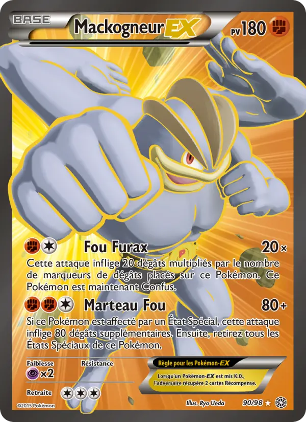 090/098 - Mackogneur EX — Carte Pokémon Origines Antiques 90/98
