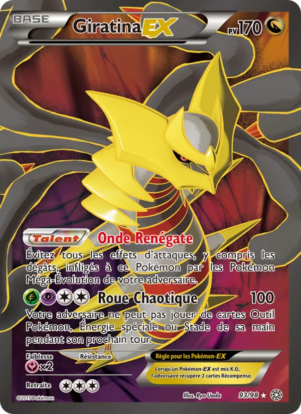 Giratina EX — Carte Pokémon 93 Origines Antiques