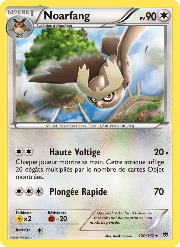 120/162 - Noarfang — Carte Pokémon Impulsion Turbo 120/162