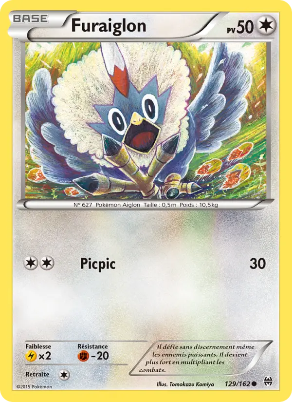 Furaiglon — Carte Pokémon 129 Impulsion Turbo