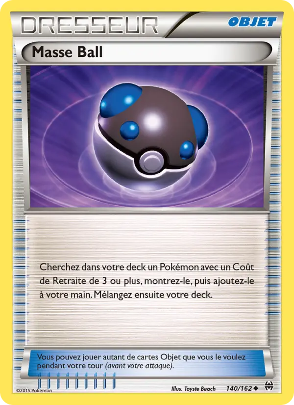 140/162 - Masse Ball — Carte Pokémon Impulsion Turbo 140/162