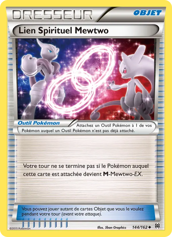 144/162 - Lien Spirituel Mewtwo — Carte Pokémon Impulsion Turbo 144/162