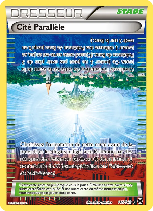 145/162 - Cité Parallèle — Carte Pokémon Impulsion Turbo 145/162