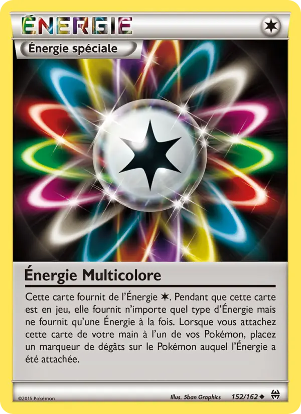 152/162 - Énergie Multicolore — Carte Pokémon Impulsion Turbo 152/162