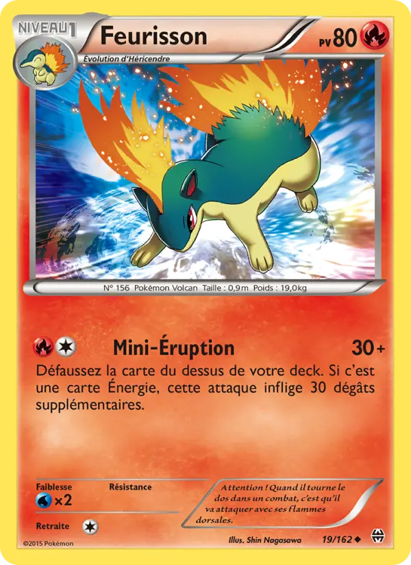 Feurisson — Carte Pokémon 19 Impulsion Turbo