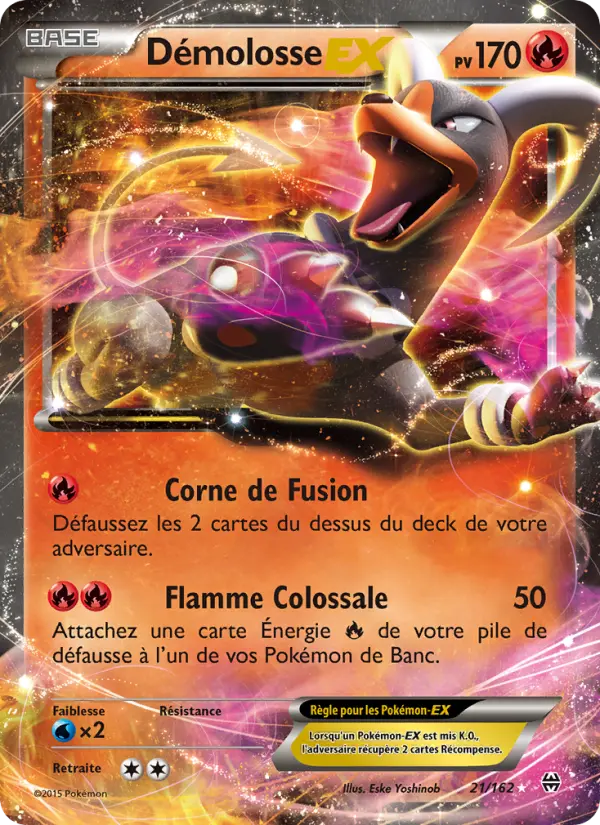 021/162 - Démolosse EX — Carte Pokémon Impulsion Turbo 21/162