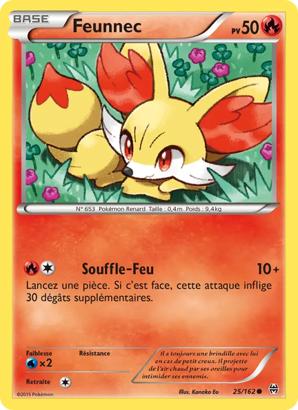 025/162 - Feunnec — Carte Pokémon Impulsion Turbo 25/162