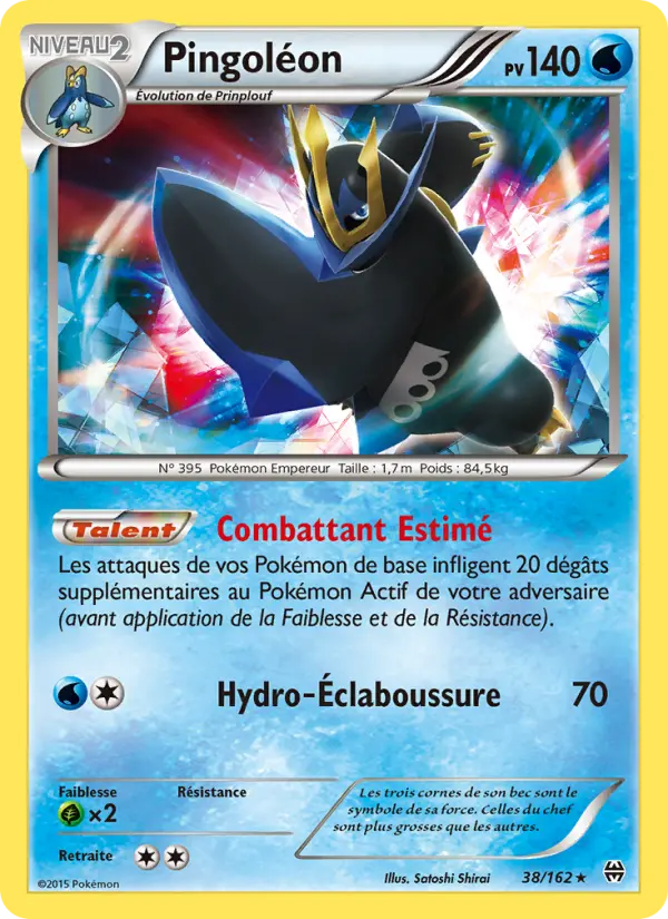 038/162 - Pingoléon — Carte Pokémon Impulsion Turbo 38/162
