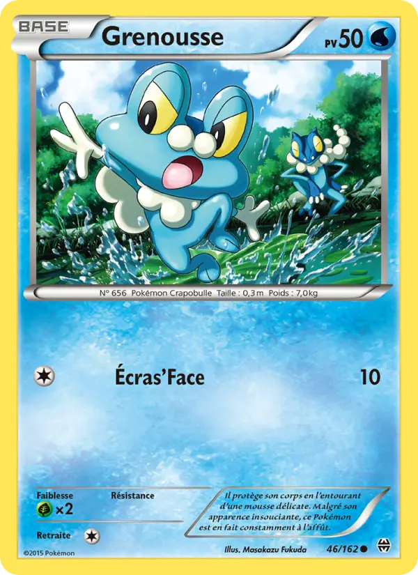 046/162 - Grenousse — Carte Pokémon Impulsion Turbo 46/162
