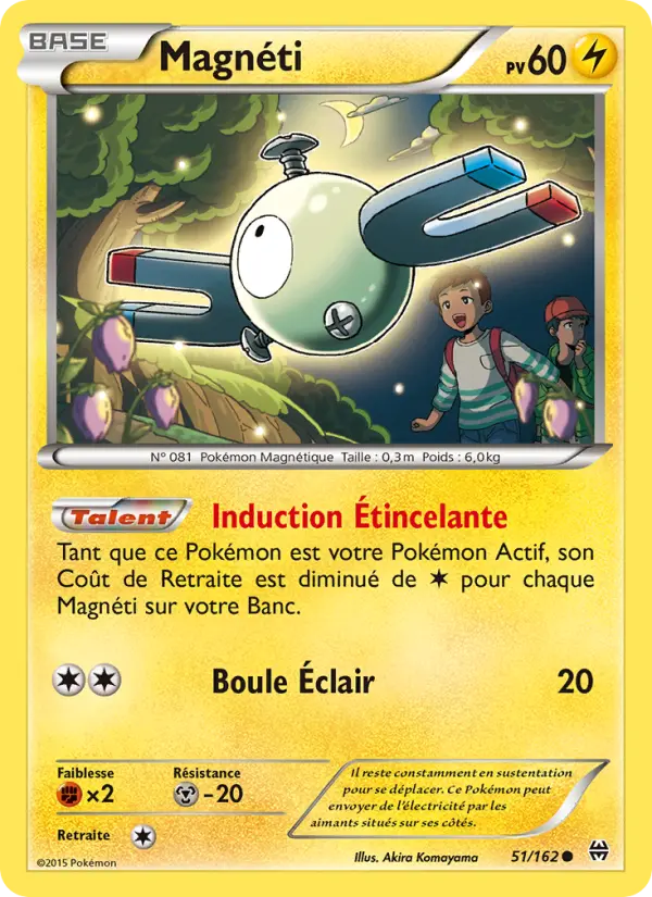 051/162 - Magnéti — Carte Pokémon Impulsion Turbo 51/162