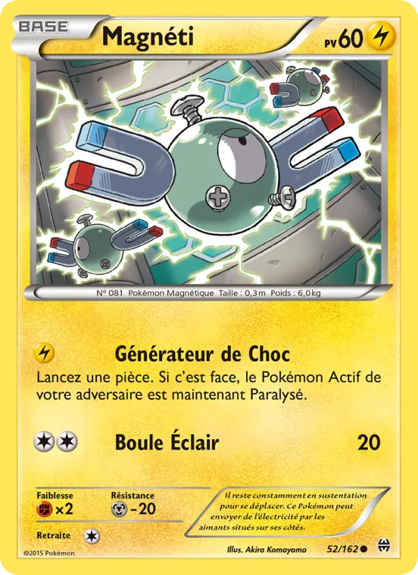 052/162 - Magnéti — Carte Pokémon Impulsion Turbo 52/162
