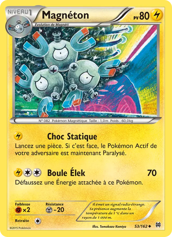 053/162 - Magnéton — Carte Pokémon Impulsion Turbo 53/162