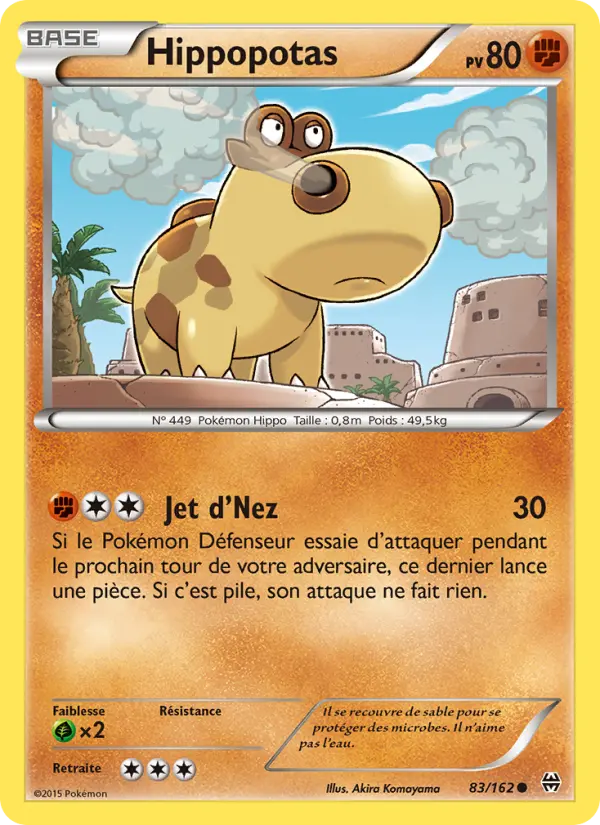 Hippopotas — Carte Pokémon 83 Impulsion Turbo