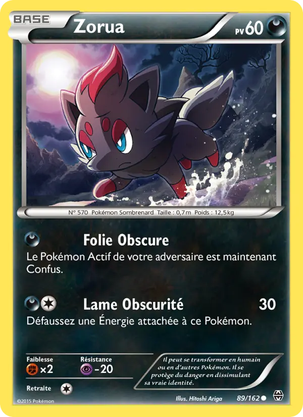 089/162 - Zorua — Carte Pokémon Impulsion Turbo 89/162